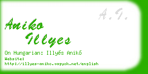aniko illyes business card